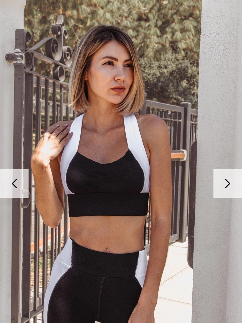 Lezat Organic Cotton  Racerback Sports Bra - Large